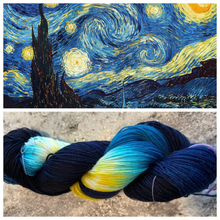 Load image into Gallery viewer, Serenity Sock 80/20  Starry Night