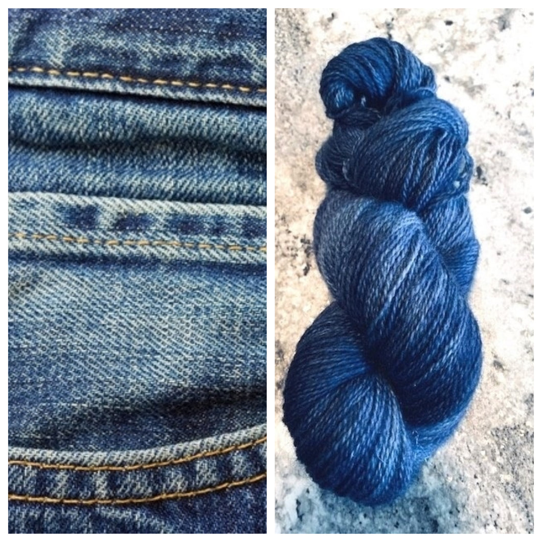 Bella BFL/Gotland Fingering Worn jeans